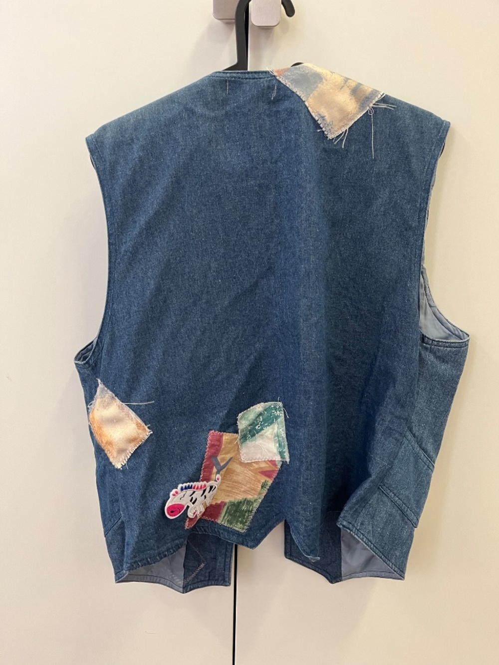Patch Work Denim Vest - Picture 4 of 4